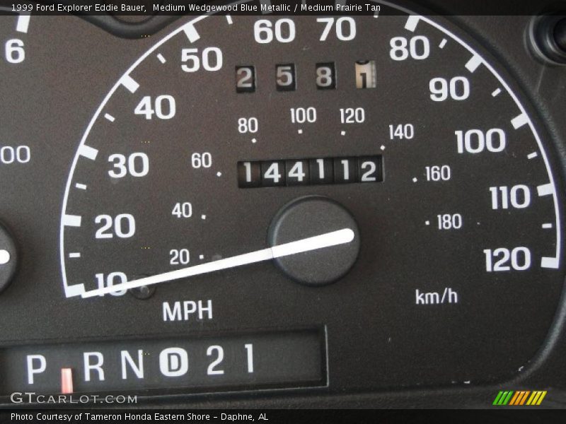 Medium Wedgewood Blue Metallic / Medium Prairie Tan 1999 Ford Explorer Eddie Bauer