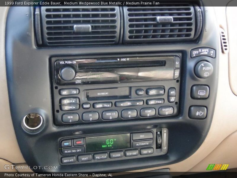 Controls of 1999 Explorer Eddie Bauer