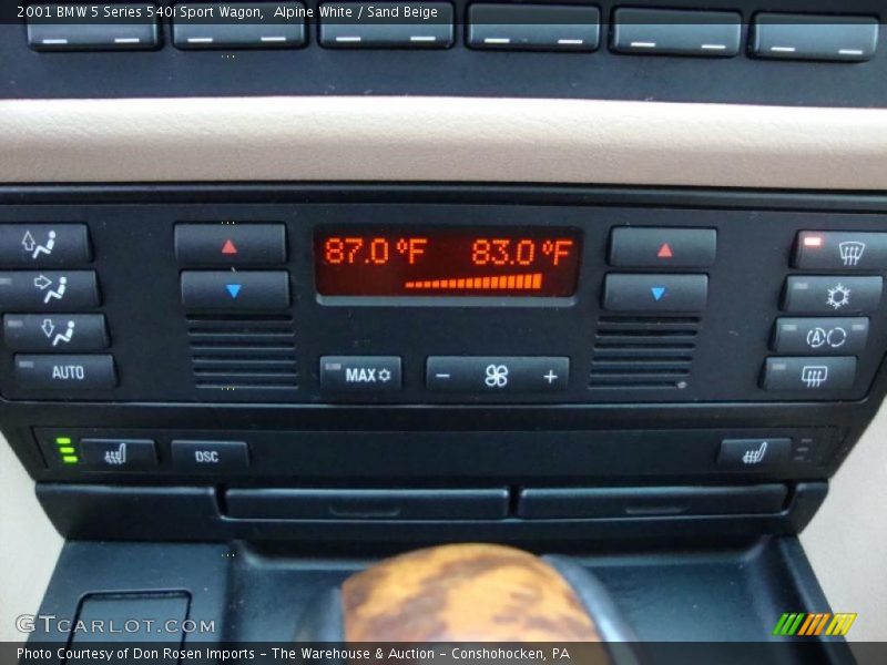 Controls of 2001 5 Series 540i Sport Wagon