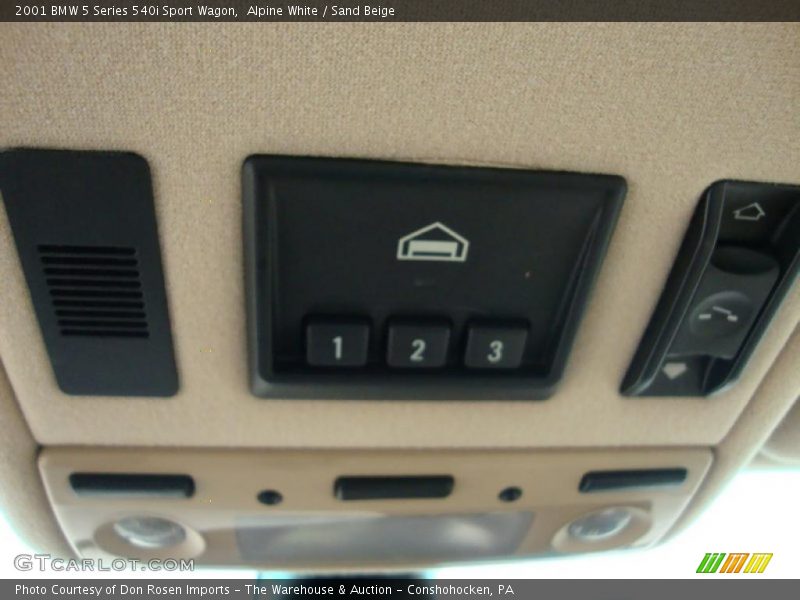 Controls of 2001 5 Series 540i Sport Wagon