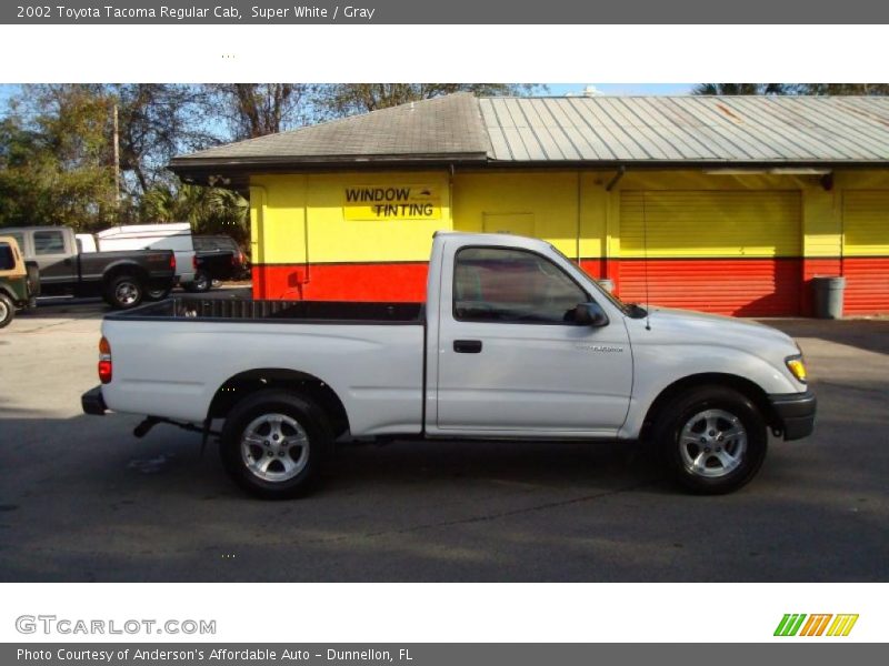 Super White / Gray 2002 Toyota Tacoma Regular Cab