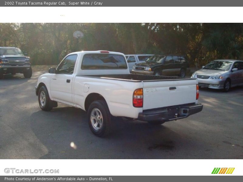 Super White / Gray 2002 Toyota Tacoma Regular Cab