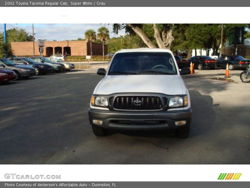 Super White / Gray 2002 Toyota Tacoma Regular Cab