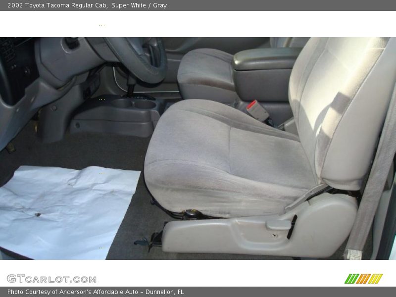 Super White / Gray 2002 Toyota Tacoma Regular Cab