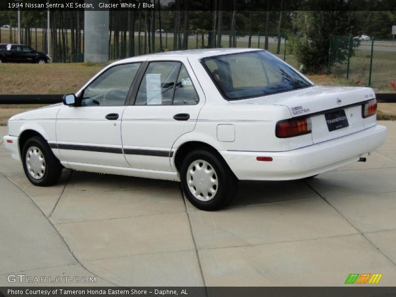 Glacier White / Blue 1994 Nissan Sentra XE Sedan