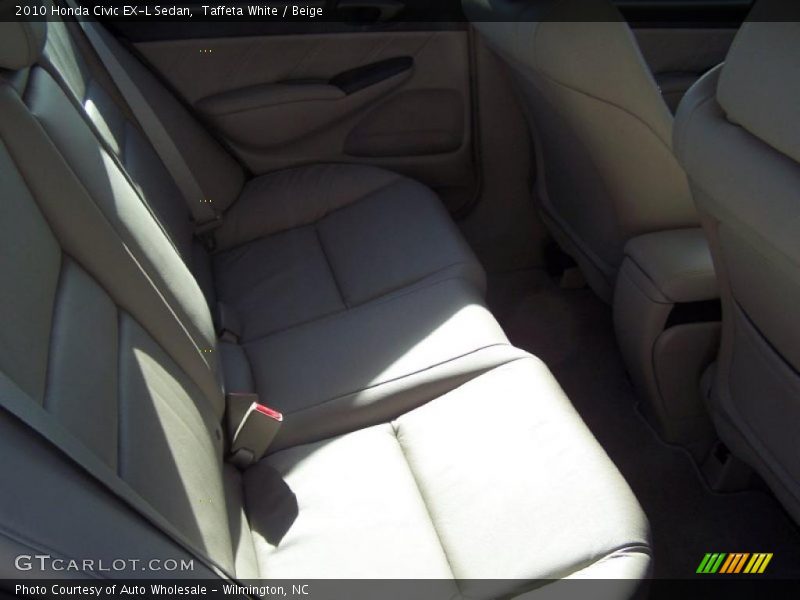 Taffeta White / Beige 2010 Honda Civic EX-L Sedan