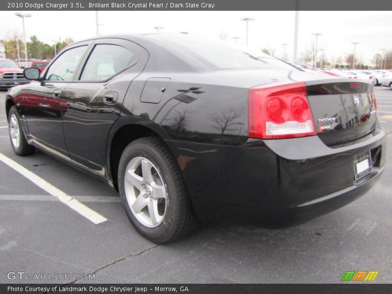 Brilliant Black Crystal Pearl / Dark Slate Gray 2010 Dodge Charger 3.5L