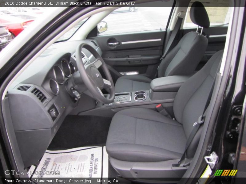 Brilliant Black Crystal Pearl / Dark Slate Gray 2010 Dodge Charger 3.5L