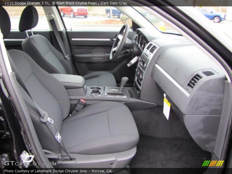 Brilliant Black Crystal Pearl / Dark Slate Gray 2010 Dodge Charger 3.5L