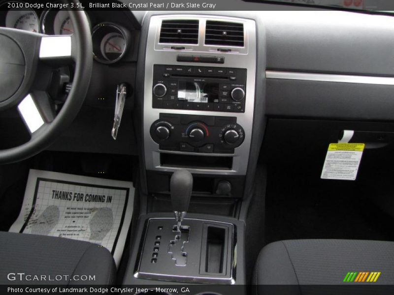 Brilliant Black Crystal Pearl / Dark Slate Gray 2010 Dodge Charger 3.5L