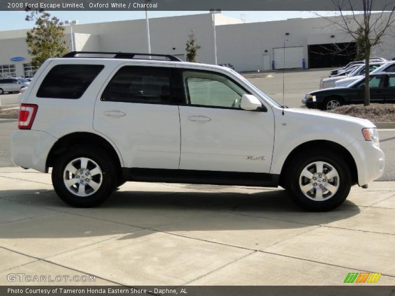 Oxford White / Charcoal 2008 Ford Escape Limited