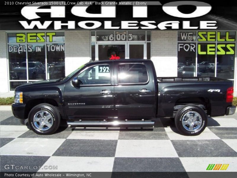 Black Granite Metallic / Ebony 2010 Chevrolet Silverado 1500 LTZ Crew Cab 4x4