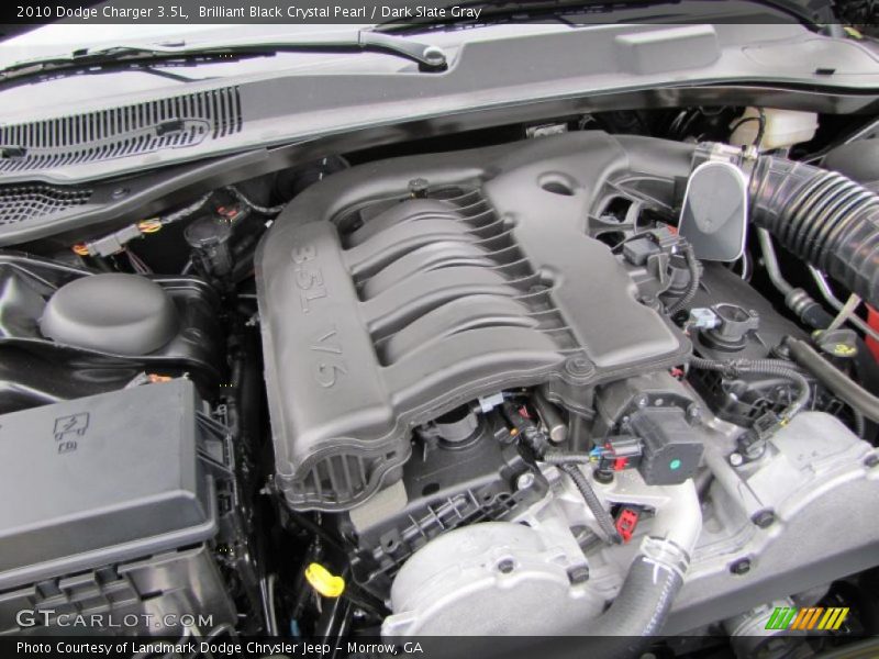 Brilliant Black Crystal Pearl / Dark Slate Gray 2010 Dodge Charger 3.5L