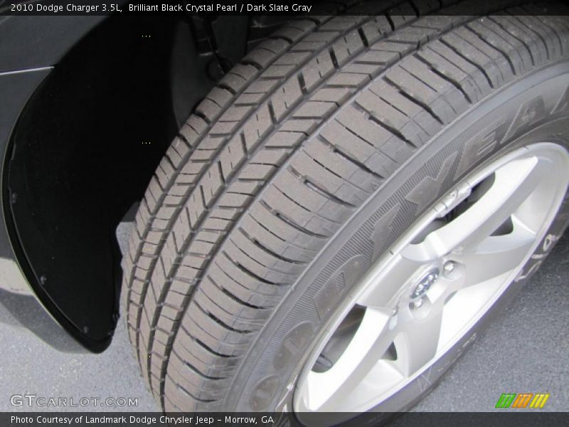 Brilliant Black Crystal Pearl / Dark Slate Gray 2010 Dodge Charger 3.5L