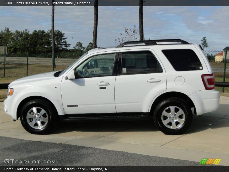 Oxford White / Charcoal 2008 Ford Escape Limited