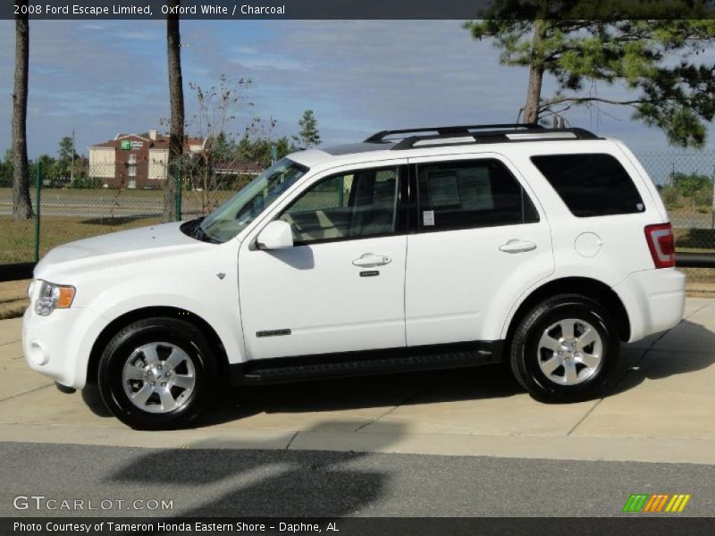 Oxford White / Charcoal 2008 Ford Escape Limited