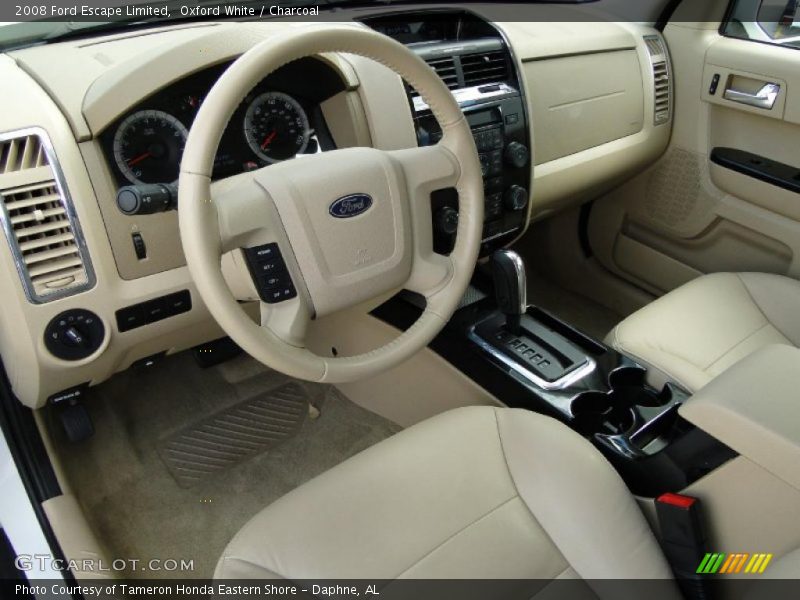 Oxford White / Charcoal 2008 Ford Escape Limited