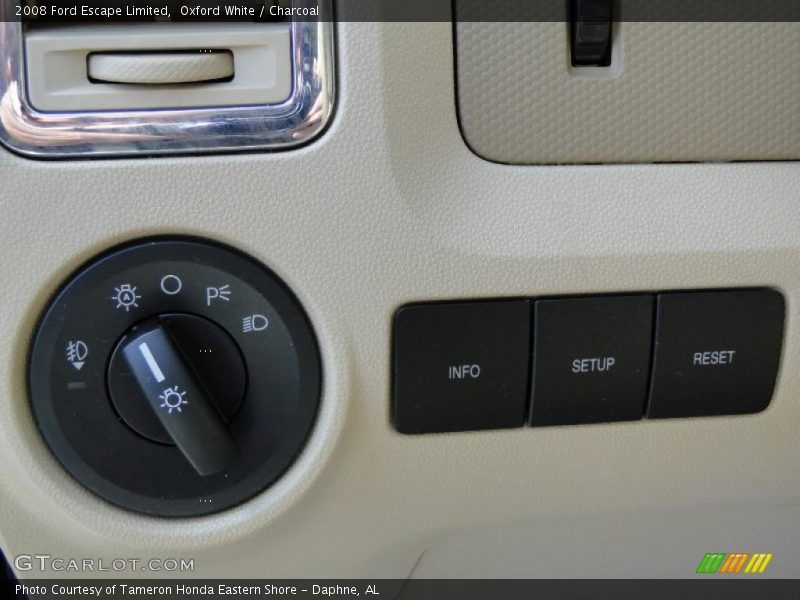 Oxford White / Charcoal 2008 Ford Escape Limited