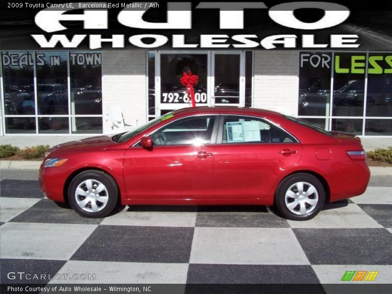 Barcelona Red Metallic / Ash 2009 Toyota Camry LE