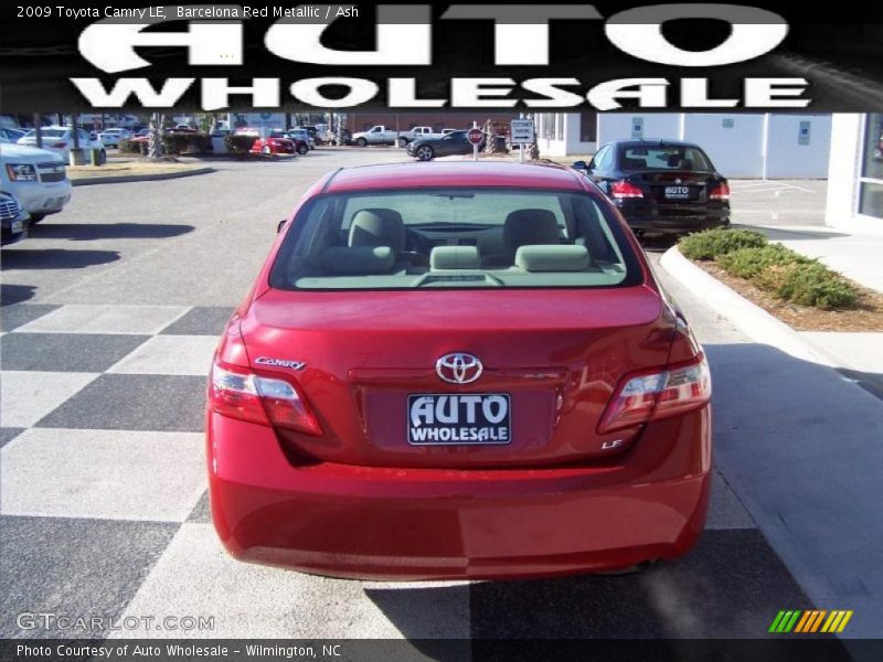 Barcelona Red Metallic / Ash 2009 Toyota Camry LE