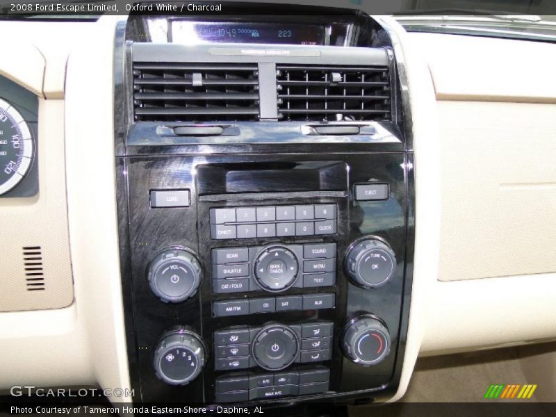 Oxford White / Charcoal 2008 Ford Escape Limited