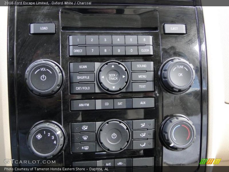 Oxford White / Charcoal 2008 Ford Escape Limited