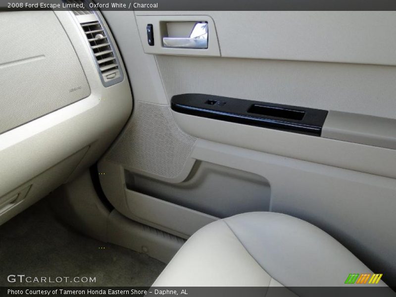 Oxford White / Charcoal 2008 Ford Escape Limited