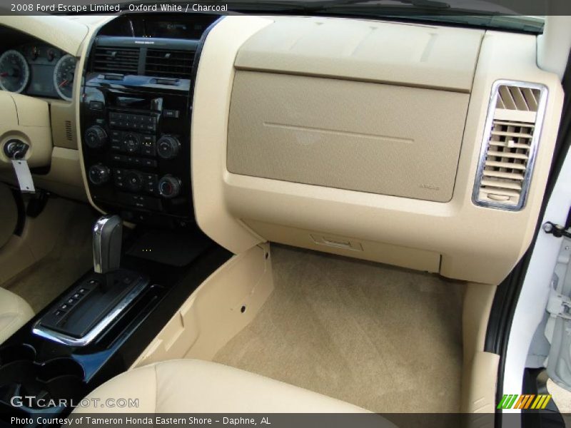Oxford White / Charcoal 2008 Ford Escape Limited