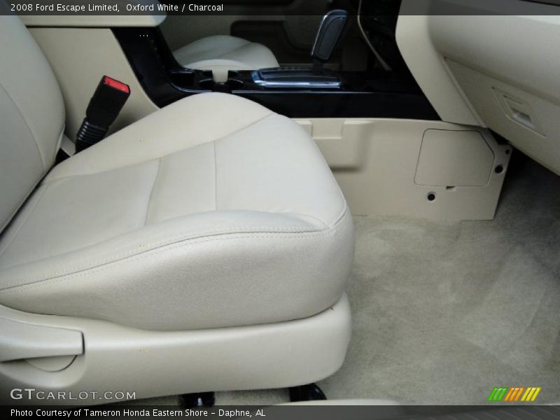 Oxford White / Charcoal 2008 Ford Escape Limited