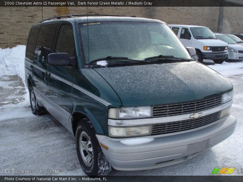 Dark Forest Green Metallic / Medium Gray 2000 Chevrolet Astro LS Passenger Van