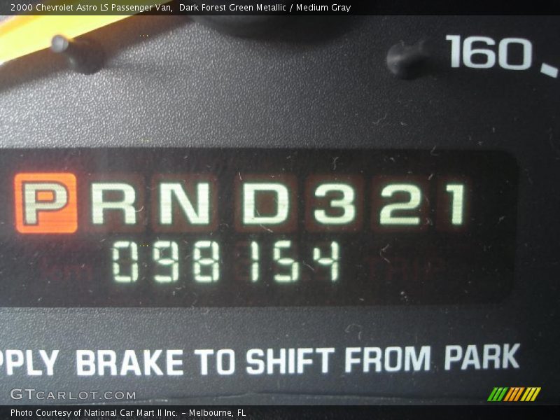 Dark Forest Green Metallic / Medium Gray 2000 Chevrolet Astro LS Passenger Van