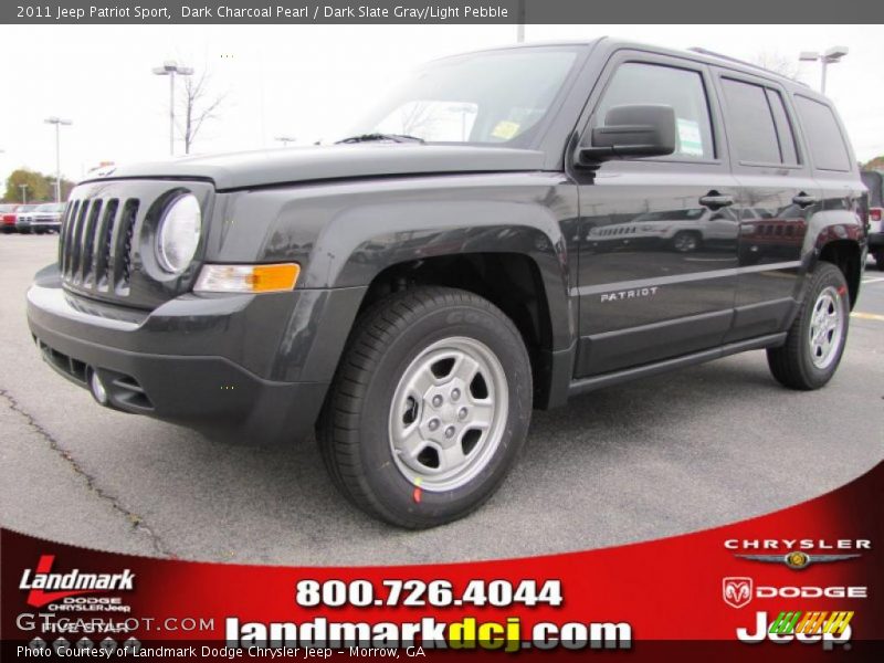 Dark Charcoal Pearl / Dark Slate Gray/Light Pebble 2011 Jeep Patriot Sport