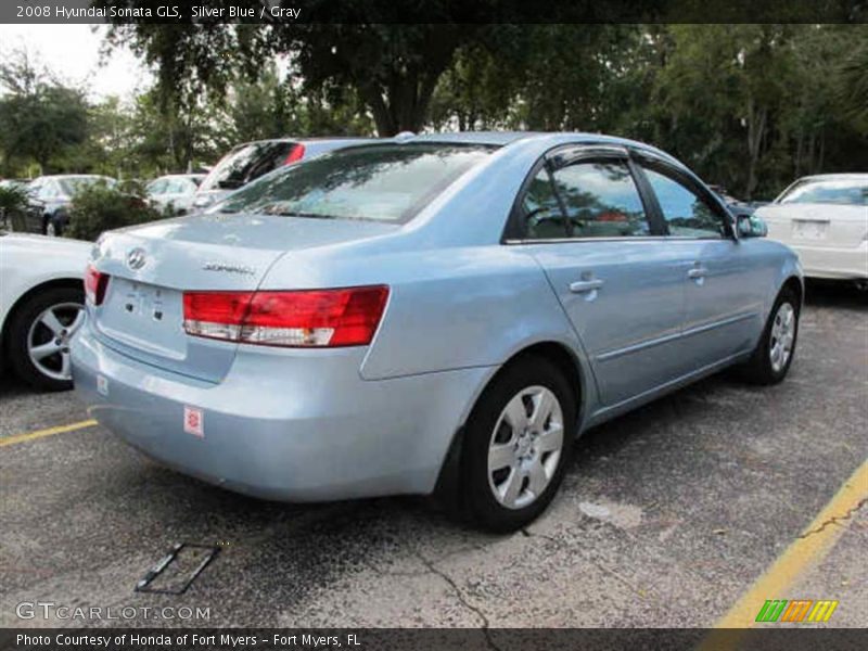 Silver Blue / Gray 2008 Hyundai Sonata GLS