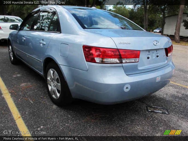 Silver Blue / Gray 2008 Hyundai Sonata GLS