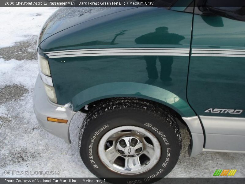 Dark Forest Green Metallic / Medium Gray 2000 Chevrolet Astro LS Passenger Van