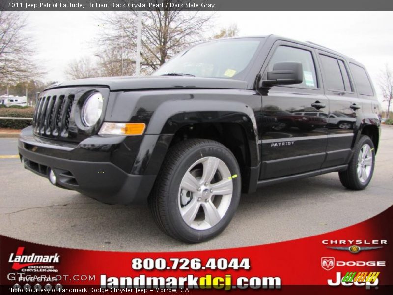 Brilliant Black Crystal Pearl / Dark Slate Gray 2011 Jeep Patriot Latitude