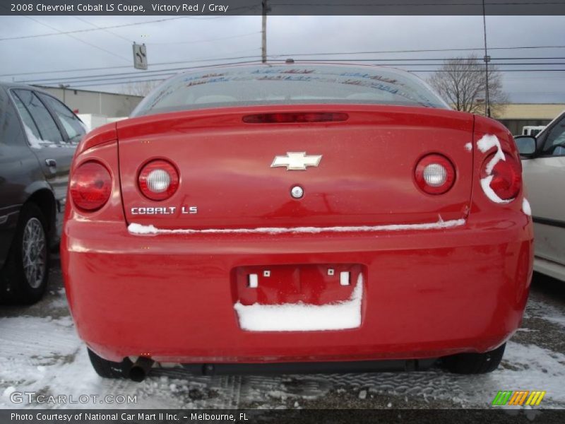 Victory Red / Gray 2008 Chevrolet Cobalt LS Coupe