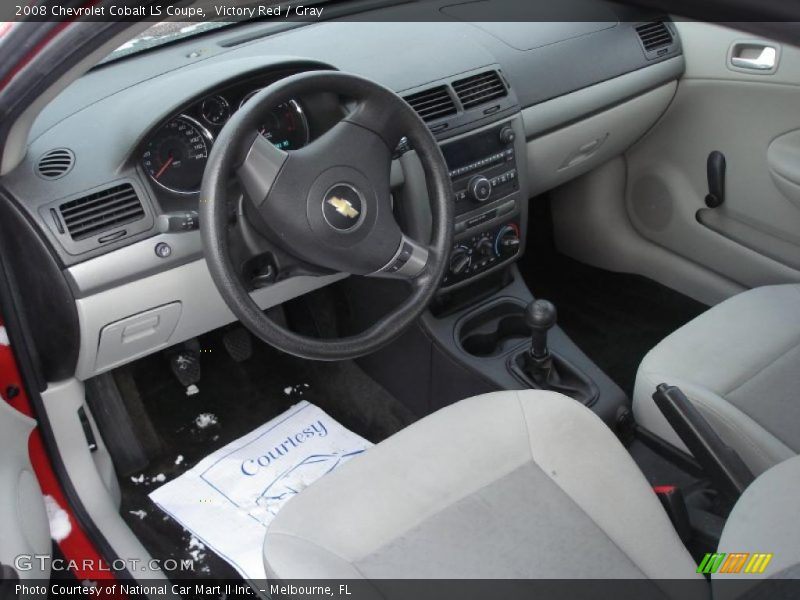 Victory Red / Gray 2008 Chevrolet Cobalt LS Coupe