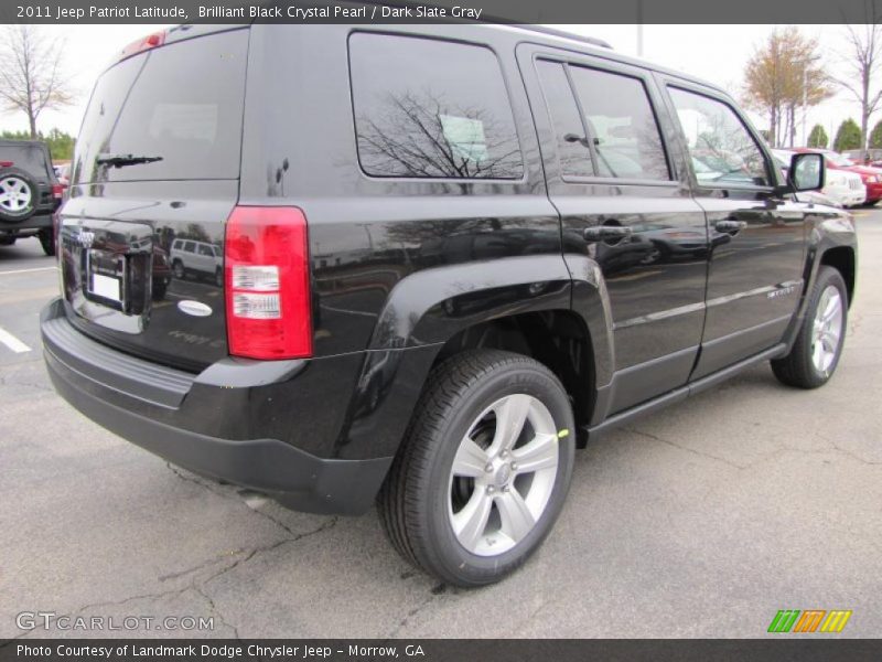 Brilliant Black Crystal Pearl / Dark Slate Gray 2011 Jeep Patriot Latitude