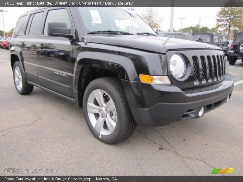 Brilliant Black Crystal Pearl / Dark Slate Gray 2011 Jeep Patriot Latitude