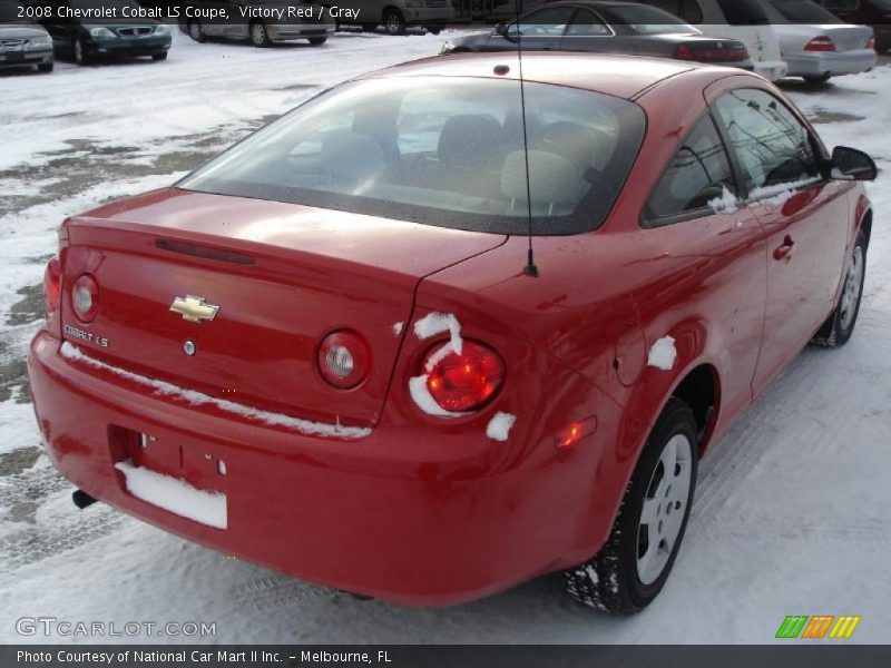 Victory Red / Gray 2008 Chevrolet Cobalt LS Coupe