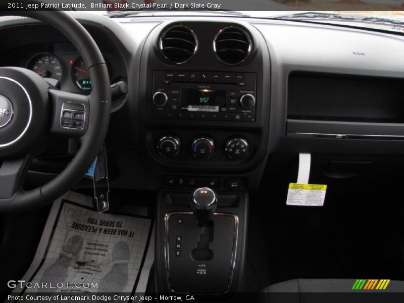 Brilliant Black Crystal Pearl / Dark Slate Gray 2011 Jeep Patriot Latitude