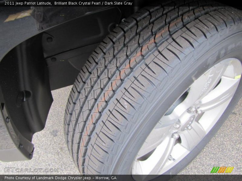Brilliant Black Crystal Pearl / Dark Slate Gray 2011 Jeep Patriot Latitude