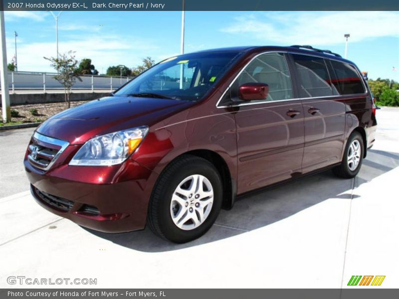 Dark Cherry Pearl / Ivory 2007 Honda Odyssey EX-L
