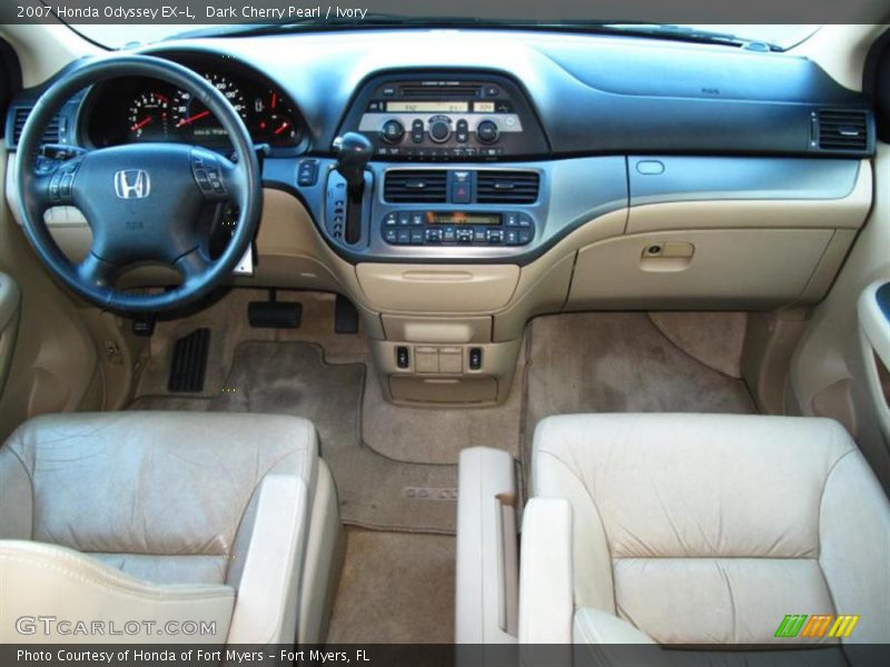 Dark Cherry Pearl / Ivory 2007 Honda Odyssey EX-L