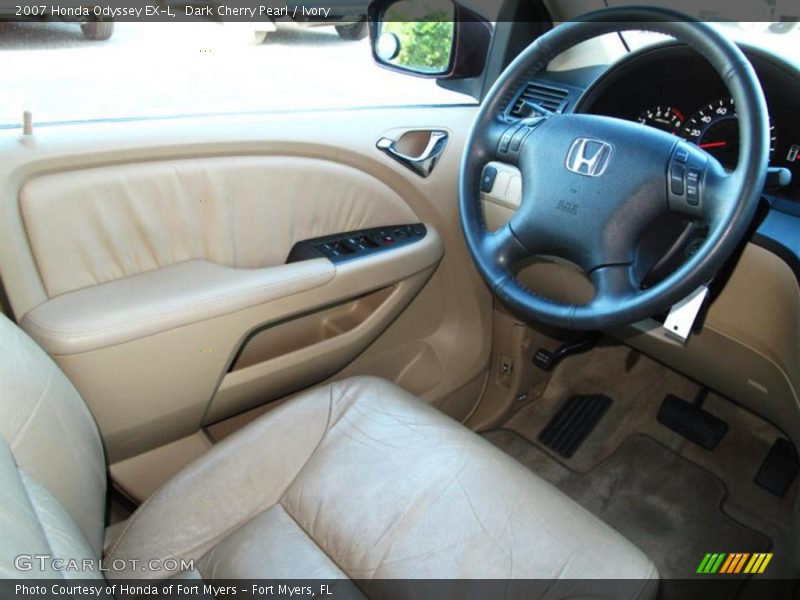 Dark Cherry Pearl / Ivory 2007 Honda Odyssey EX-L