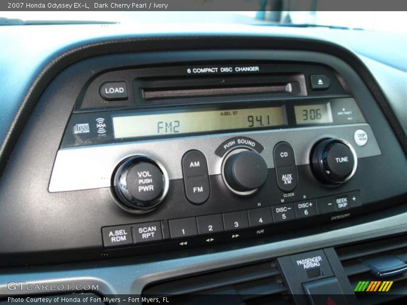 Dark Cherry Pearl / Ivory 2007 Honda Odyssey EX-L