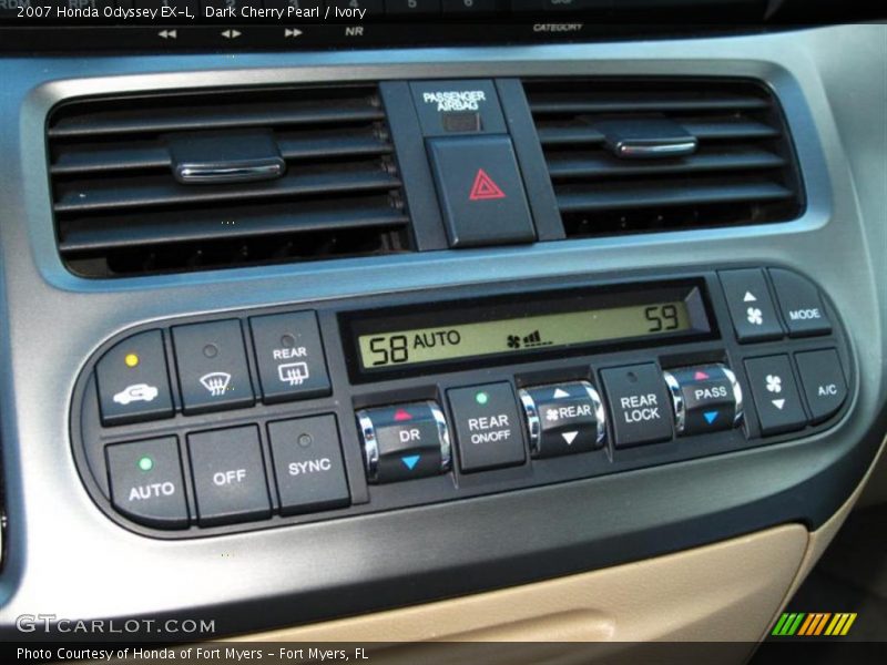 Dark Cherry Pearl / Ivory 2007 Honda Odyssey EX-L