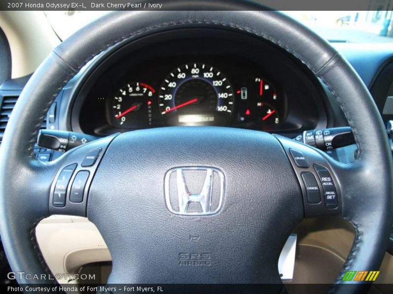 Dark Cherry Pearl / Ivory 2007 Honda Odyssey EX-L