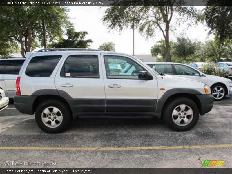 Platinum Metallic / Gray 2001 Mazda Tribute DX V6 4WD